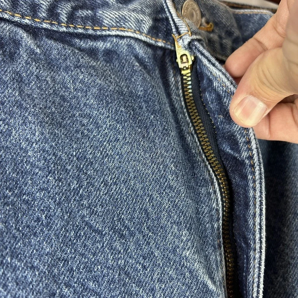 Vtg Levis 505 Jeans Mens 40x30 38x30 Blue Denim Regular Fit Straight Leg USA 90s